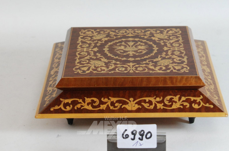 Spieldose, Wurzelholz Hochglanz