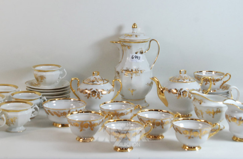 Porz.-Kaffee-Service, ca. 30 Teile,