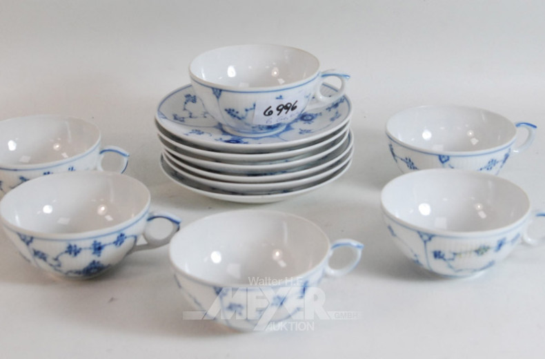 6 Porz.-Tee-Gedecke, 12-tlg.,