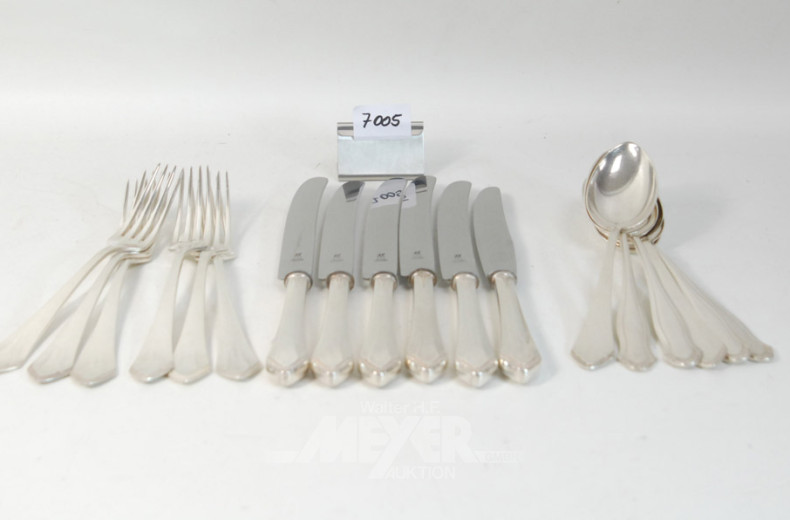 Besteck, 100er Auflage, für 6 Personen,