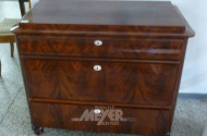 L.Ph. Kommode, Mahagoni, 3 Züge
