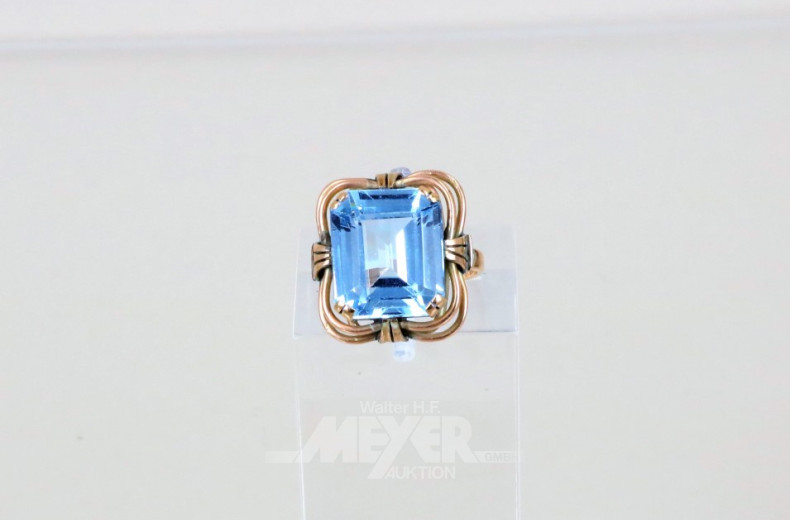 Damenring, 585er GG, besetzt mit