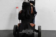 Golfbag mit Trolley, mit Golfschläger-