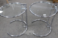 2 Beistelltische, Chrom