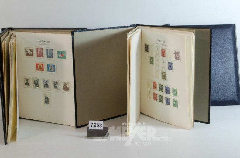 6 Alben: Ersttagsbriefe Briefmarken