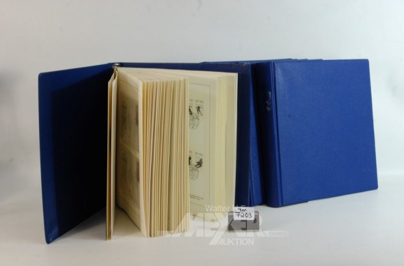 6 Alben: Ersttagsbriefe Briefmarken