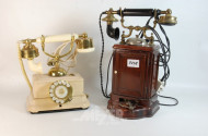 alte Telefone mit Wählscheibe