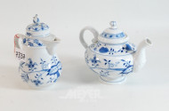 2 Porz.-Kanne ''Meissen'', Zwiebelmuster,