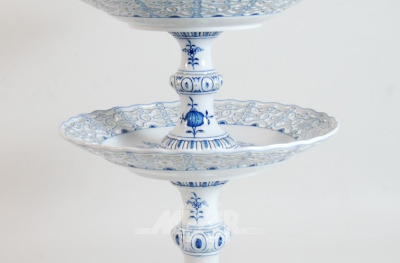 Porz.-Etagere ''Meissen'', Zwiebelmuster