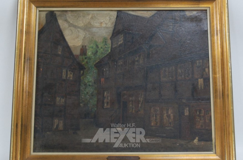 Gemälde, ''Pesthaus und Götterbaum''