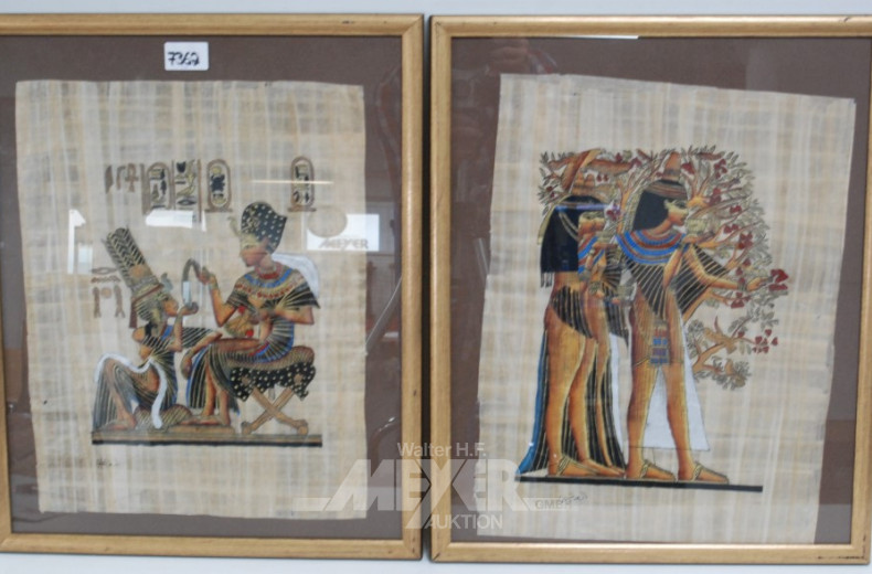3 versch. Bilder, ''Ägyptische Motive''