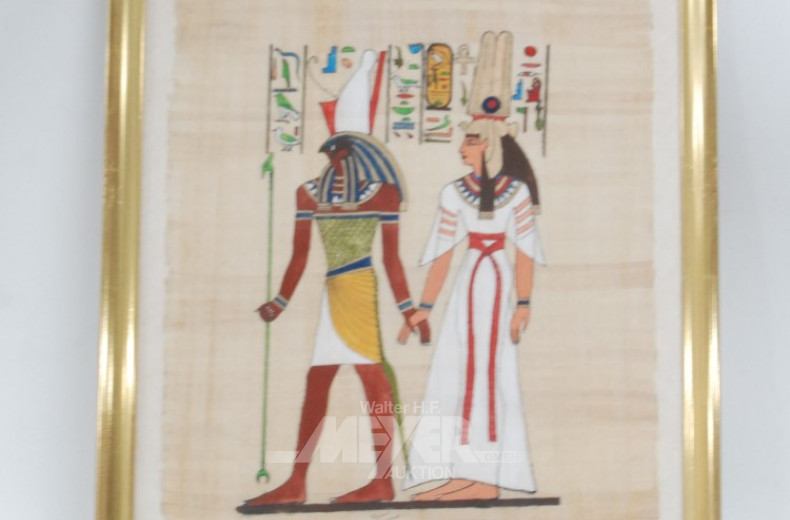 3 versch. Bilder, ''Ägyptische Motive''