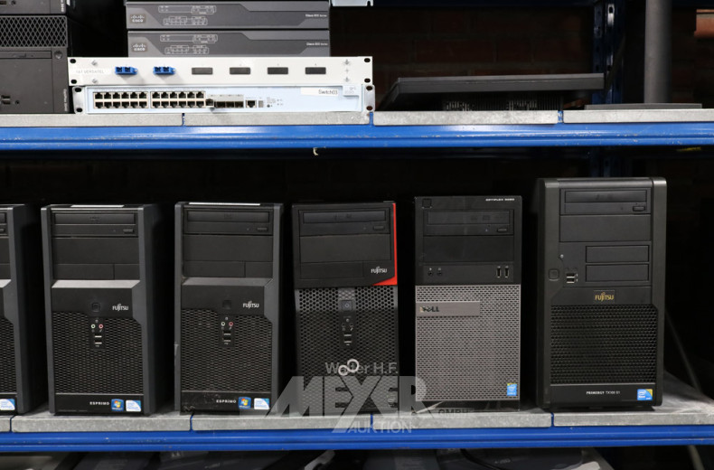 14 Standrechner ''FUJITSU u. DELL''