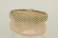 Armband, 585er GG, geflochten