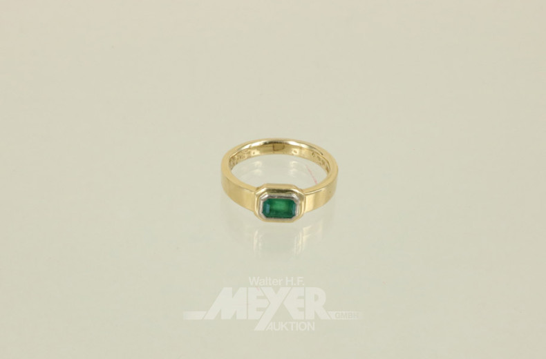 Damenring, 750er GG, besetzt mit