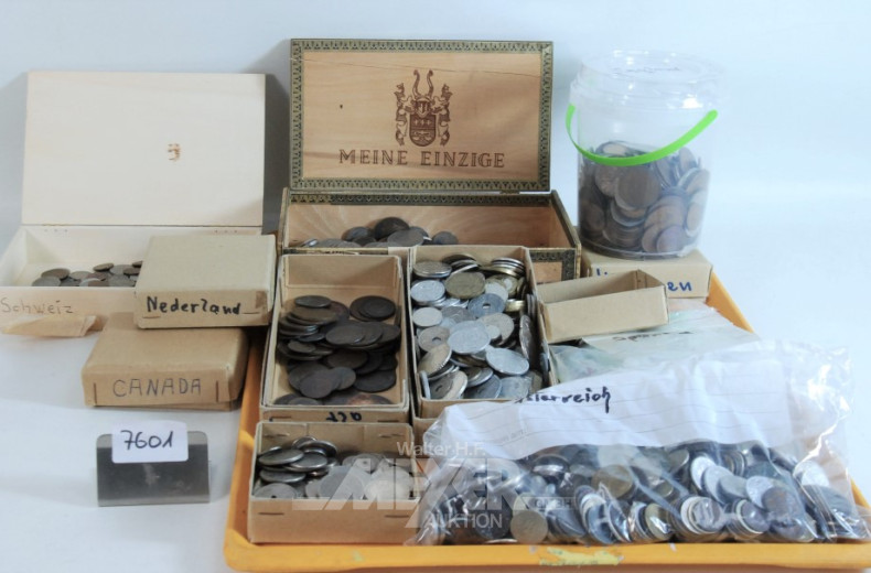 Posten div. ausländischer Münzen