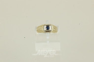 Herrenring, 585er GG, mit Farbstein
