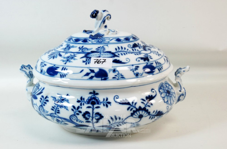 gr. ovale Porz.-Deckelterrine