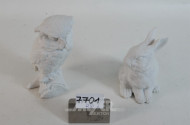 2 Porzellanfiguren, KAISER ''Uhu und Hase''