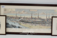 9 div. Bilder, Stadtansichten von Hamburg,