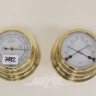 Barometer und 1 Hygrometer, WEMPE