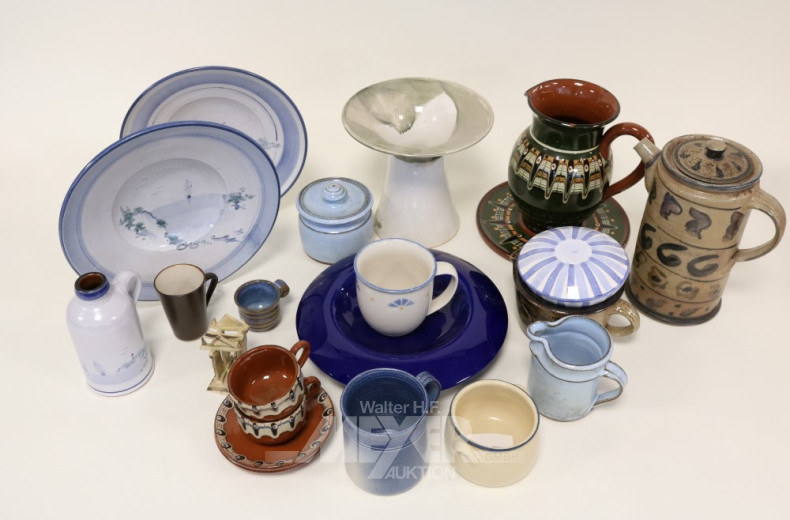 Posten versch. Keramik-Deko: