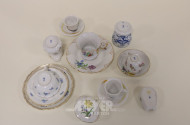 Posten versch. Porzellanteile, MEISSEN:
