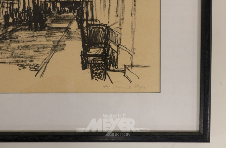 Lithographie ''Stadtansicht''