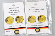 2 Sonder-Gedenkprägungen, 585er GG