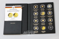 Kassette mit 9 Sonderprägungen, Gold