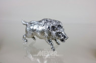 Silberfigur ''Wildschwein'', 835er Silber