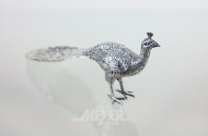 Silberfigur ''Pfau'', 835er Silber