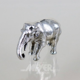 Silberfigur ''Elefant'', 835er Silber