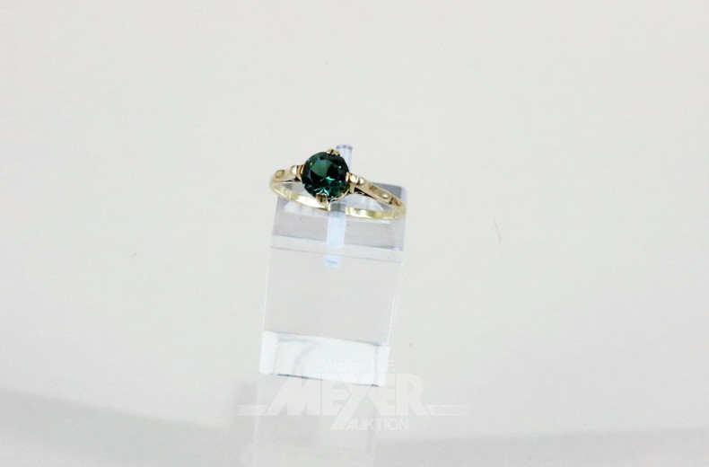 Damenring, 585er GG, besetzt mit