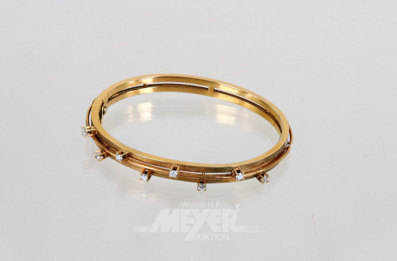 Armreif, 585er GG, besetzt