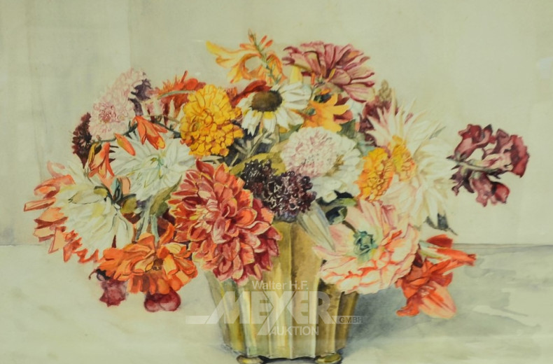 Aquarell ''Blumenstillleben''