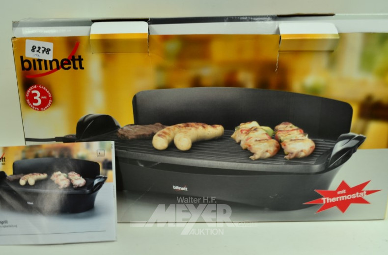 Elektrogrill ''BIFINETT'' in OVP