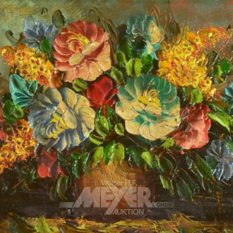 kl. Gemälde ''Blumenstillleben''