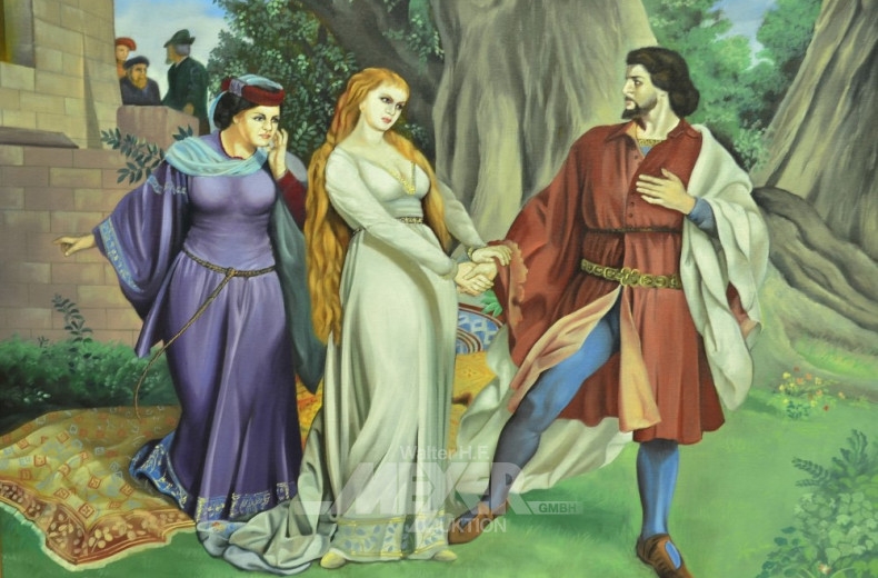 Gemälde/Kopie ''Galanter Antrag''