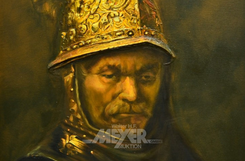 Gemälde/Kopie ''Mann mit Goldhelm''