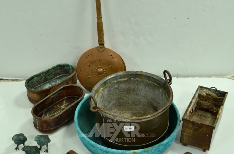 Posten Kupfer- und Messing-Schalen,