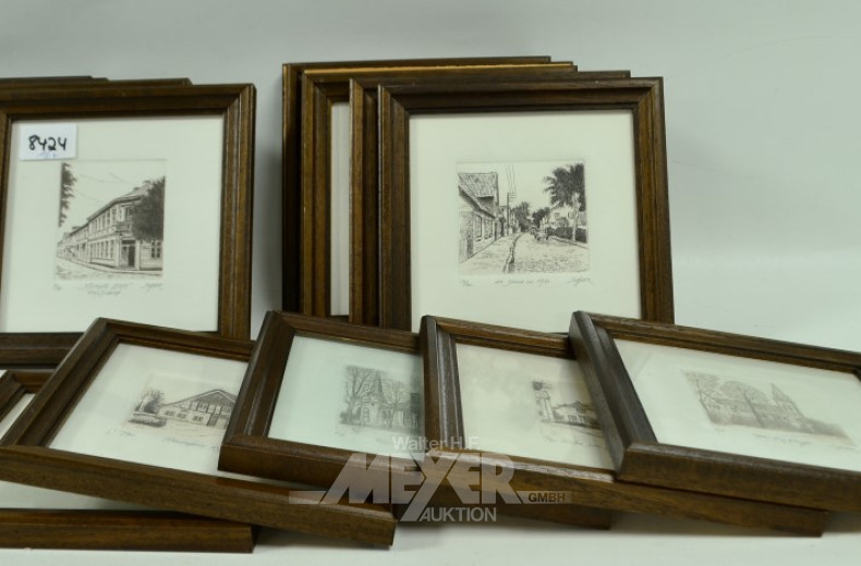 16 kl. Zeichnungen ''Hausansichten''