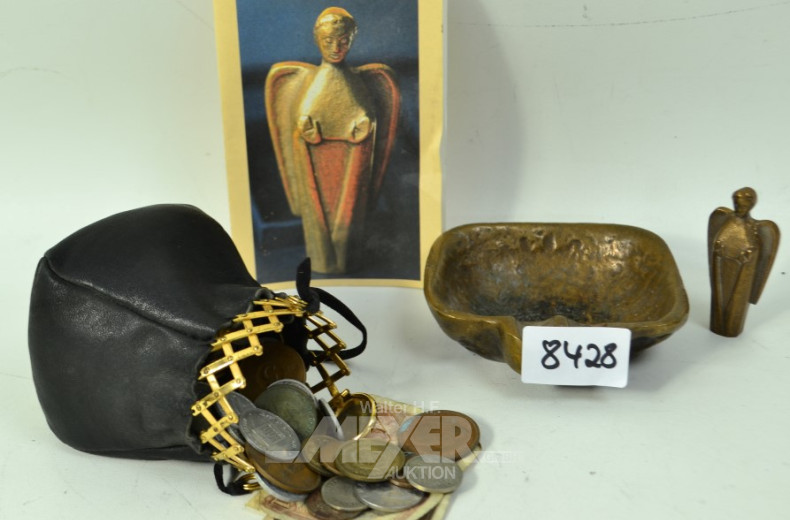 Bronze-Ascher, 1 kl. Skulptur,