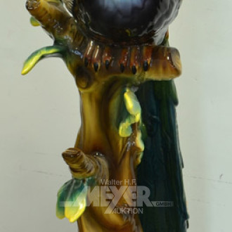 gr. Keramik-Figur ''Pfau'', Höhe: 82 cm