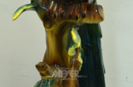 gr. Keramik-Figur ''Pfau'', Höhe: 82 cm