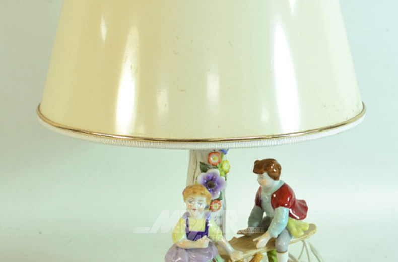 Porz.-Tischlampe, vermutl. DRESDEN,
