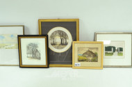 5 div. Bilder ''Bauernhof, Landschaft''