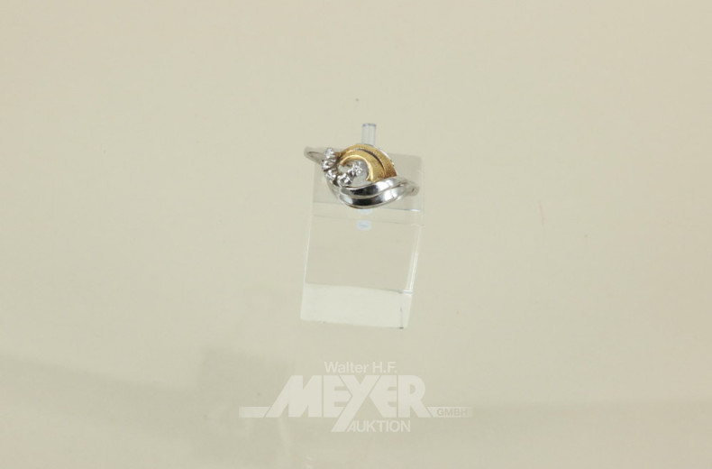 Damenring mit 5 Diamenten besetzt,