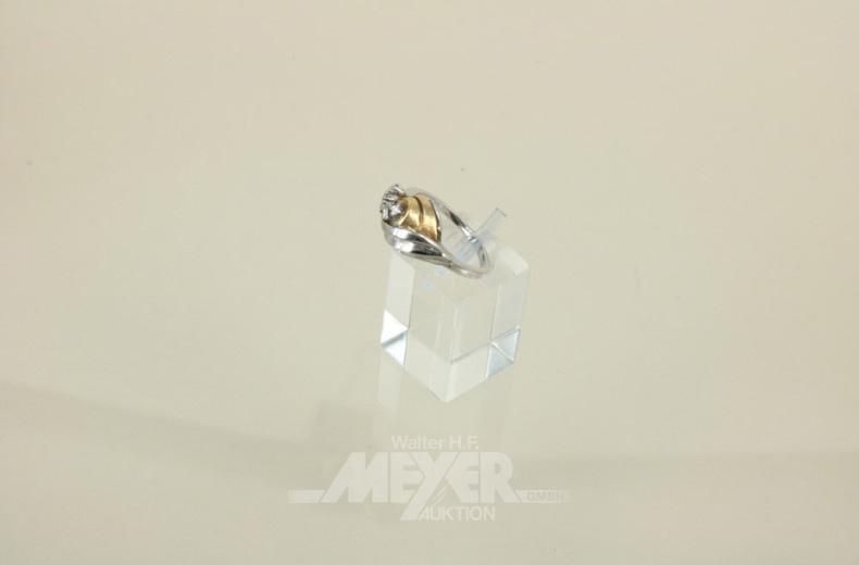 Damenring mit 5 Diamenten besetzt,