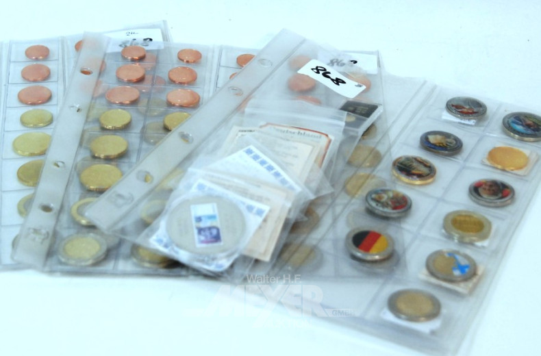 Posten div. Euro-Münzen u. Andere